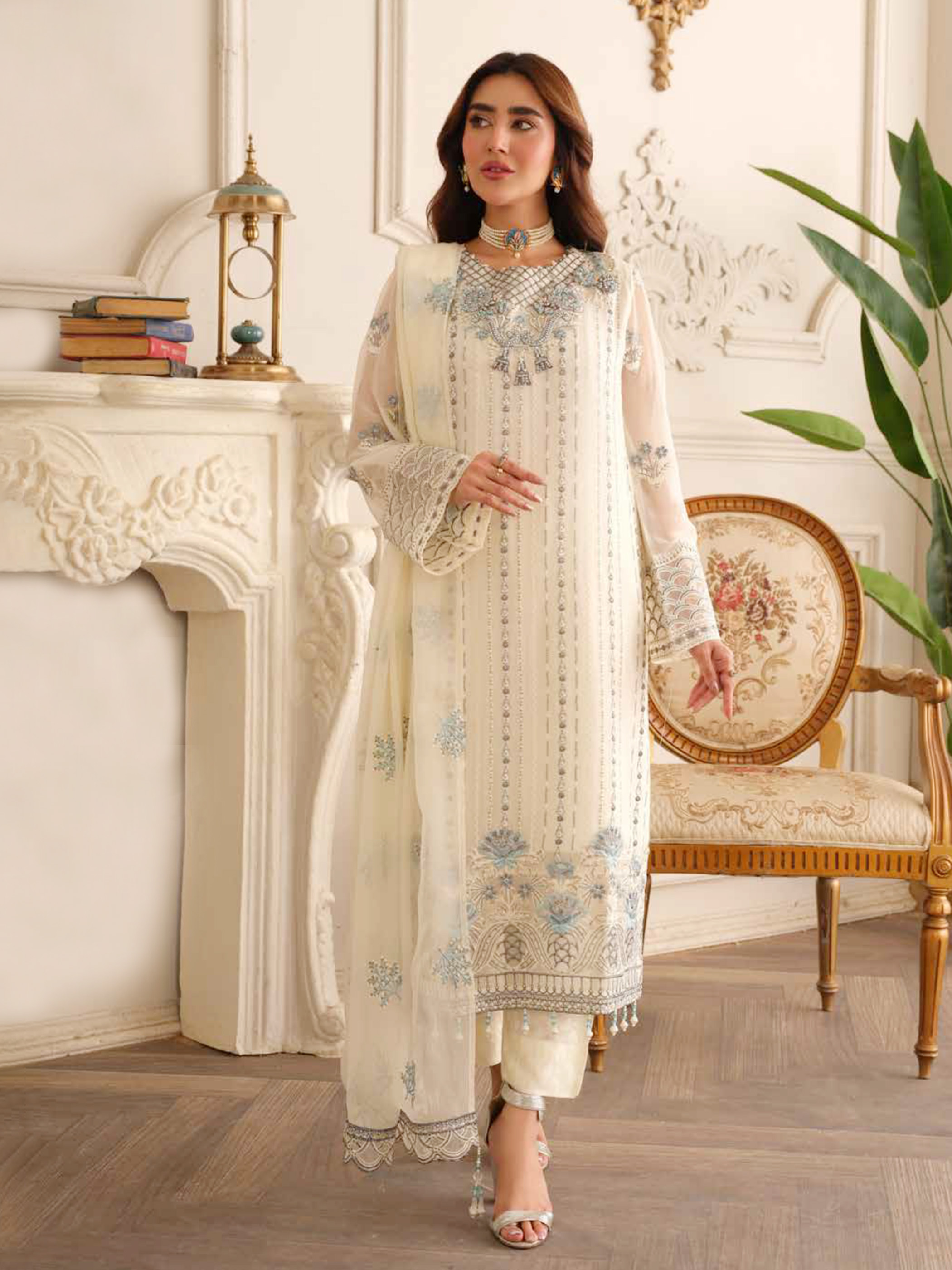 নূর’স গুলমিনা লাক্সারি শিফন – ০২ | প্রিমিয়াম পাকিস্তানি ডিজাইনার কালেকশন