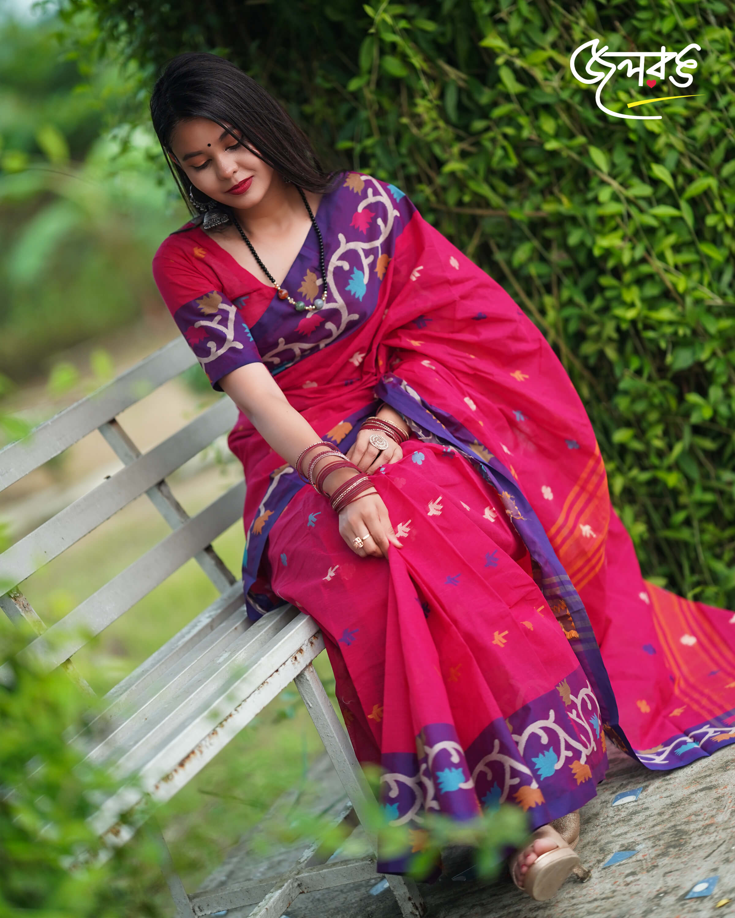পারুলতা প্রিমিয়াম কটন শাড়ি মিষ্টি