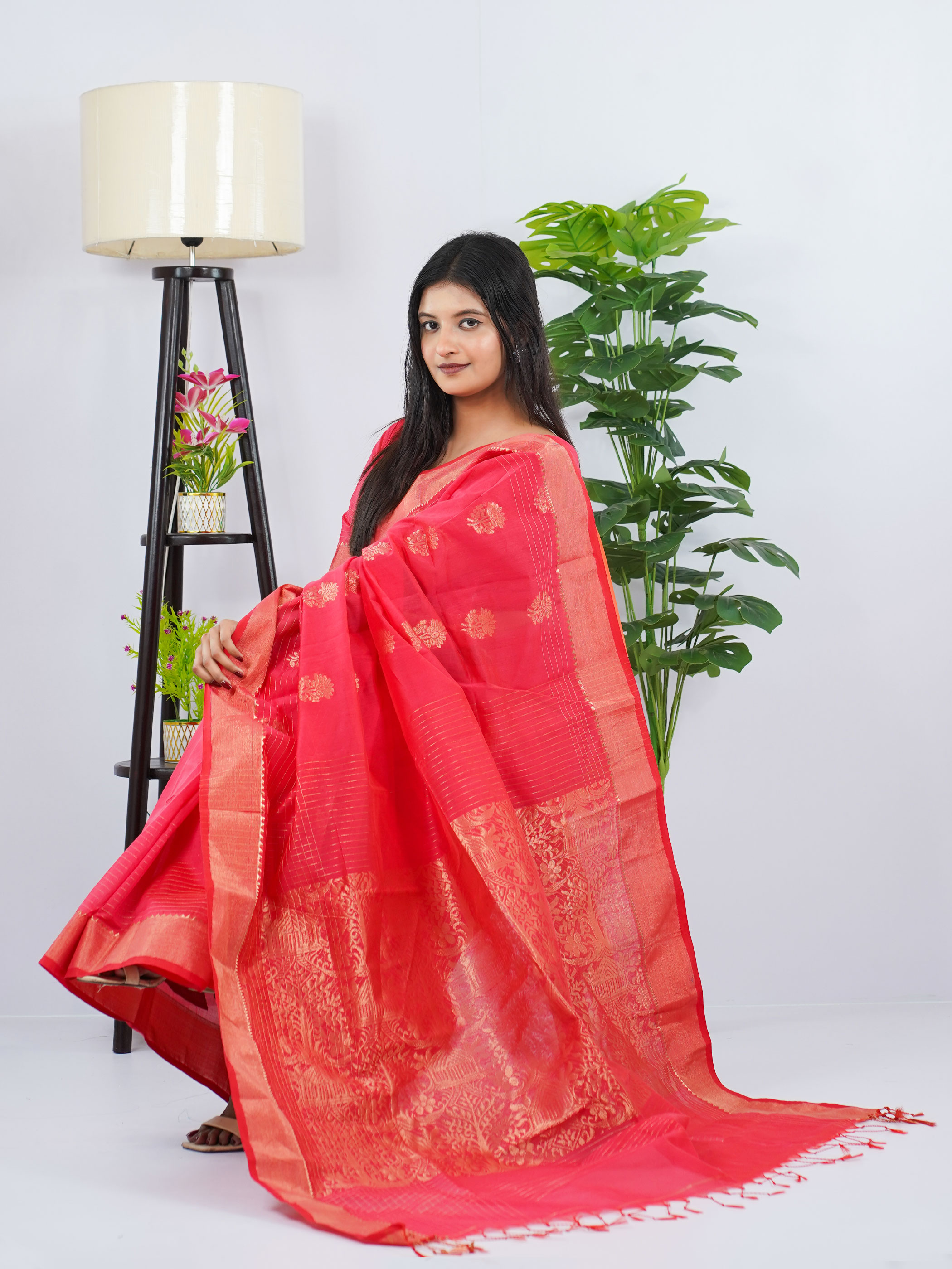 Mistilota Premium Half Silk Jamdani Saree – Misty Sonali